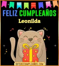 GIF Feliz Cumpleaños Leonilda